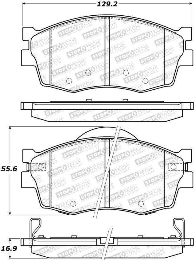 Stoptech 308.11560 Street Brake Pads