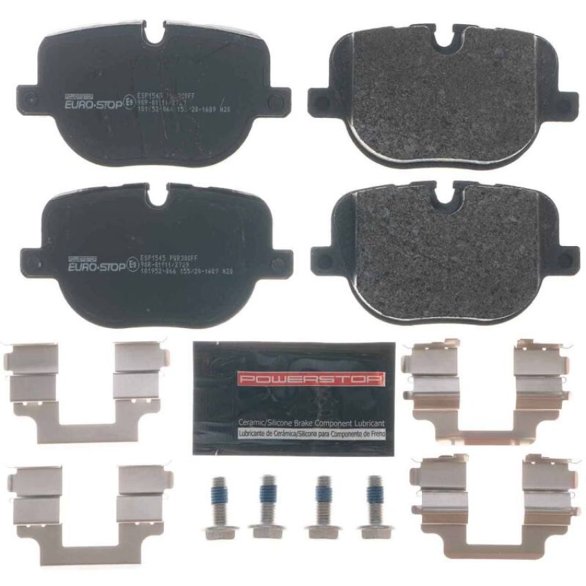 PowerStop ESP1545 EuroStop ECE-R90 Certified Brake Pad Set