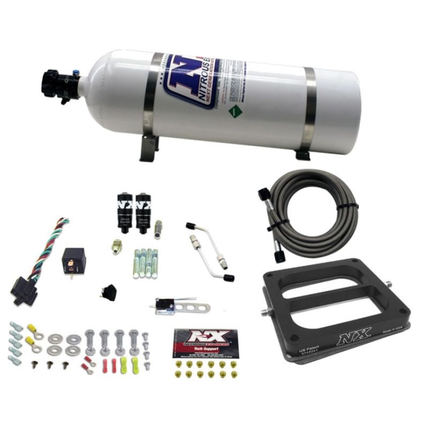 Nitrous Express 40071-15 Dominator HITMAN PLUS (50-100-150-200HP) WITH 15LB BOTTLE