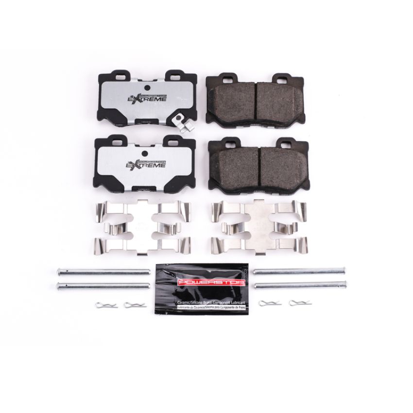 PowerStop Z26-1347 PowerStop - Z26 Performance Carbon-Fiber Ceramic Brake Pads with Hardware Kit
