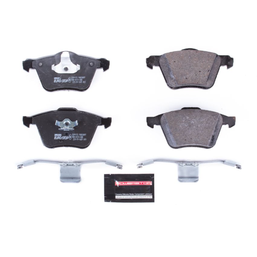 PowerStop ESP1172 EuroStop ECE-R90 Certified Brake Pad Set