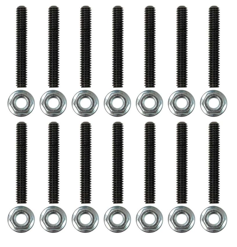 Moroso 38824 Chevrolet Big Block Fabricated Valve Covers Broached Stud Kit (Non-Serrated Flange Nuts)
