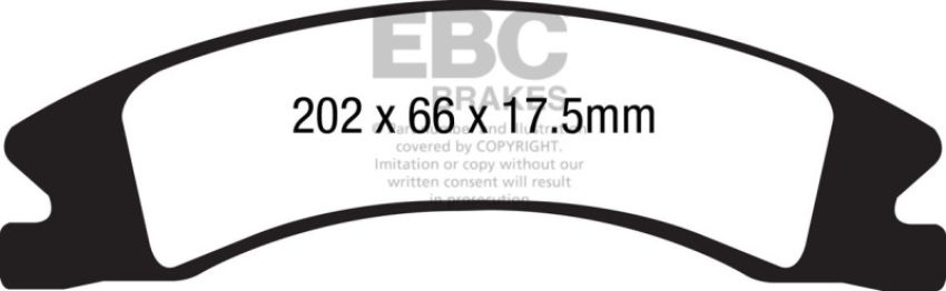 EBC Brakes DP61885 6000 Series Greenstuff Truck/SUV Brakes Disc Pads