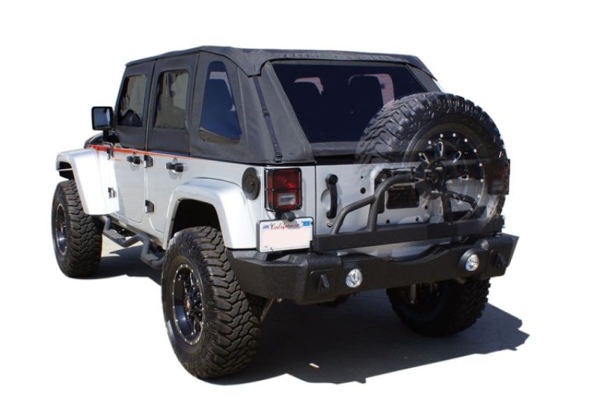 Rampage 88606 2007-2018 Jeep Wrangler(JK) Recovery Bumper Rear - Black