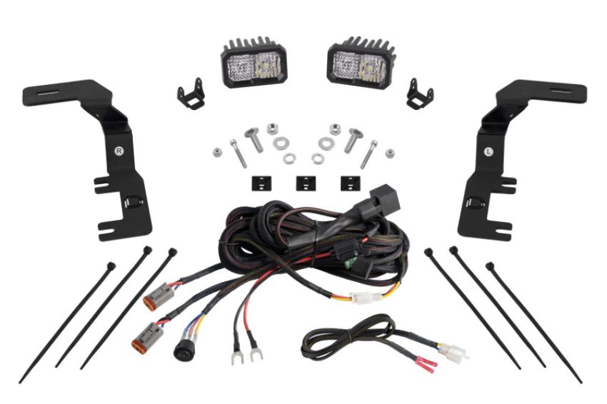 Diode Dynamics DD7807 2023+ Chevrolet Colorado Stage Series Ditch Light Kit C2 Sport White Combo