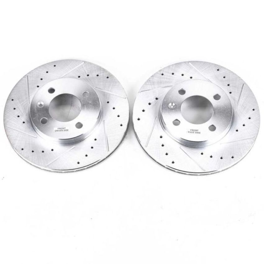 PowerStop EBR251XPR PowerStop Evolution Performance Drilled, Slotted & Plated Brake Rotor Pair