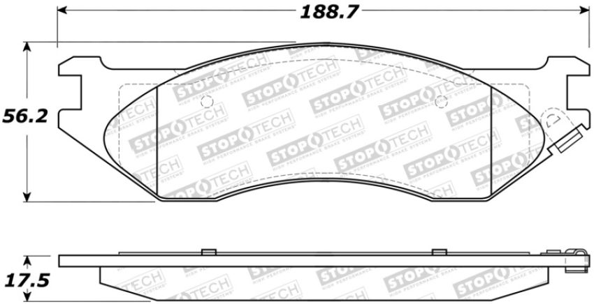 Stoptech 308.08970 Street Brake Pads
