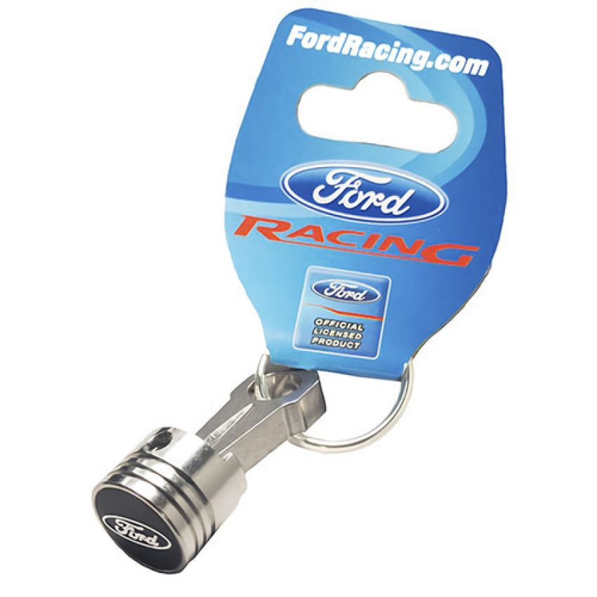 Ford Racing 302-700 Piston And Rod Keychain Featuring Ford Oval