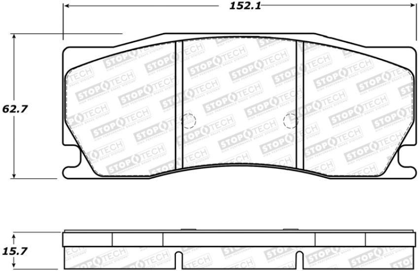 Stoptech 308.13550 Street Brake Pads - Rear