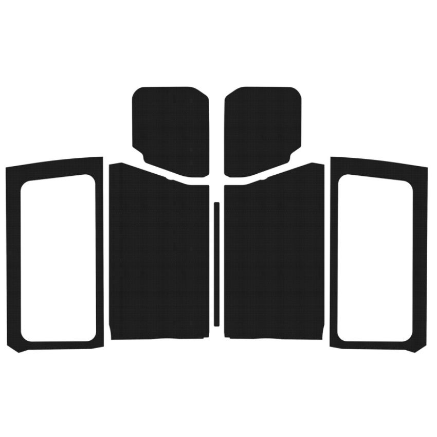 Design Engineering 50280 Side Window Kit Jeep Wrangler JL 2019-2025 2 Door Black
