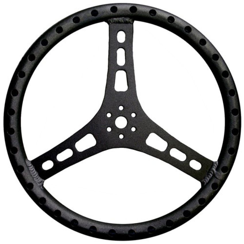 TRIPLE X RACE COMPONENTS TXRST-0001-BLK Steering Wheel 15in Dia 1-1/8in Tube Black