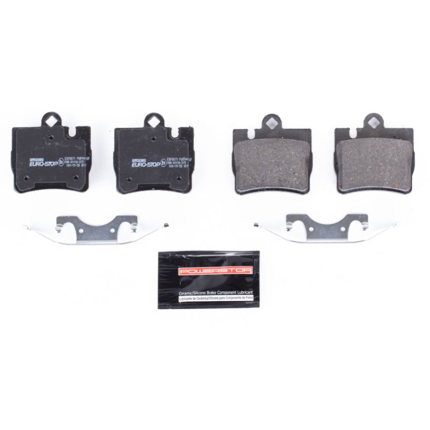 PowerStop ESP0871 EuroStop ECE-R90 Certified Brake Pad Set
