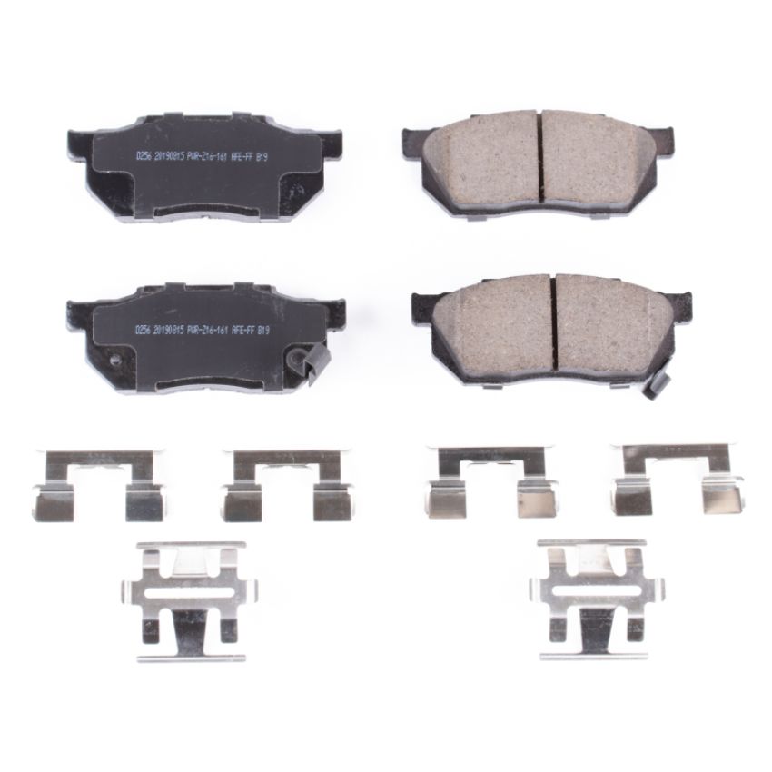 PowerStop 17-256 PowerStop - Z17 Low-Dust Ceramic Brake Pads with Hardware