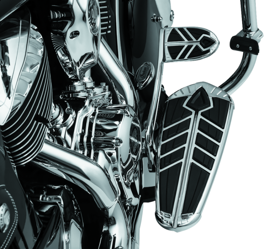 Kuryakyn 5654 Spear Brake Pedal Pad For 14-23 Indian Models Chrome