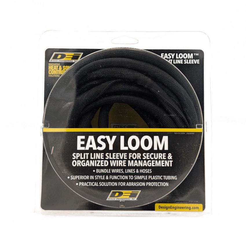 Design Engineering 906472 Split Sleeve .5in x 10ft Black