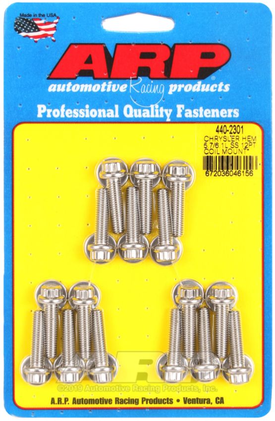 ARP 440-2301 Chrysler Hemi 5.7/6.1L SS 12pt Coil Mount Bolt Kit