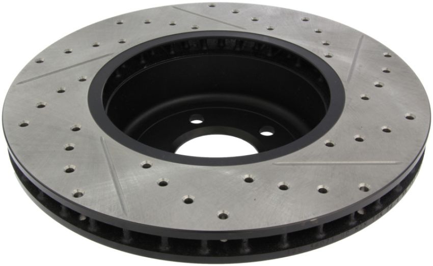 Stoptech 127.34071R 08-09 BMW 535 Series / 04-09 545i/550i/645Ci/650i Slotted & Drilled Right Front Rotor