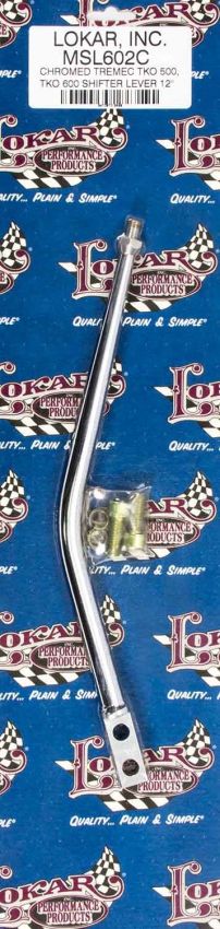 LOKAR LOKMSL602C Shift Lever TKO 500-600 Aluminum 12in chrome