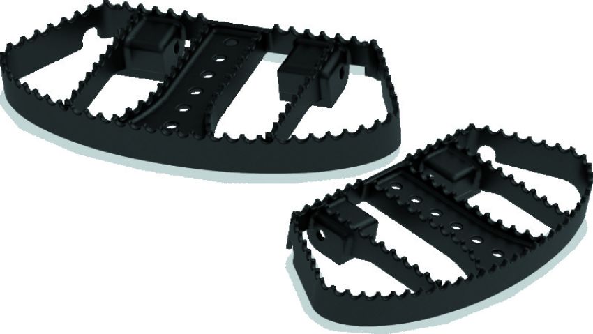 Burly Brand B13-1051B MX Passenger Boards - Black