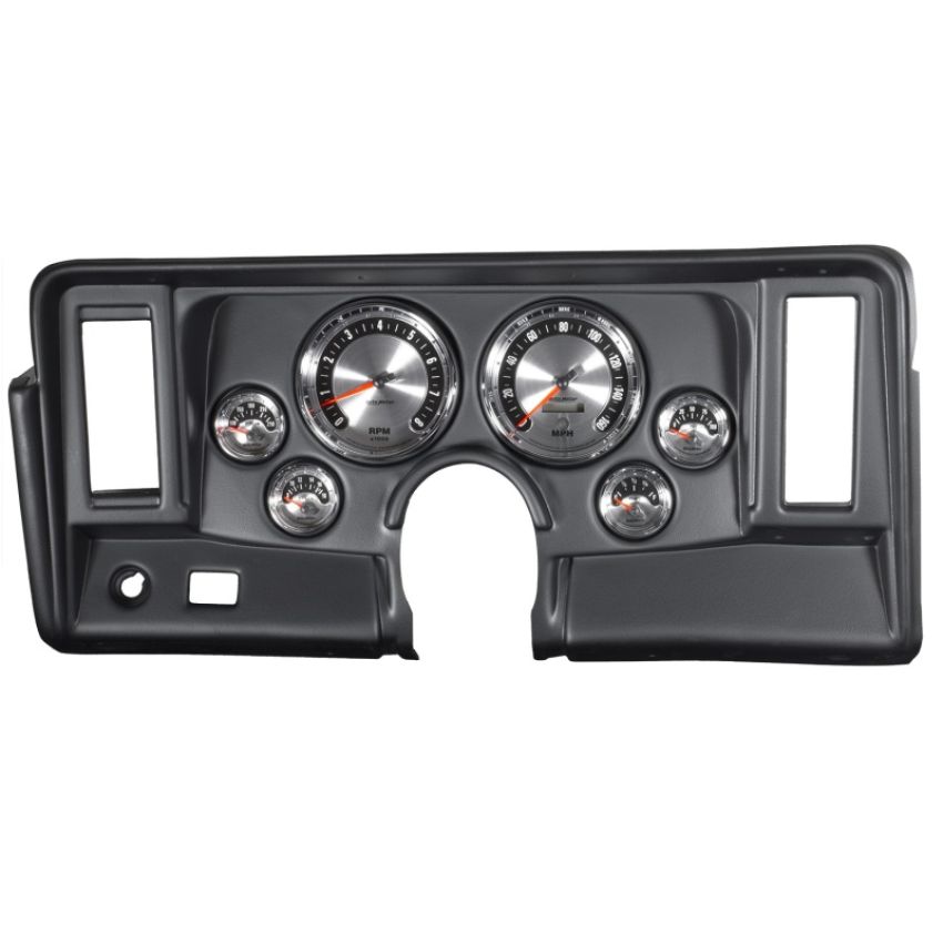 AutoMeter 7024 DIRECT FIT DASH KIT, NOVA 69-76, TACH/MPH/FUEL/OILP/WTMP/VOLT, AMERICAN MUSCLE