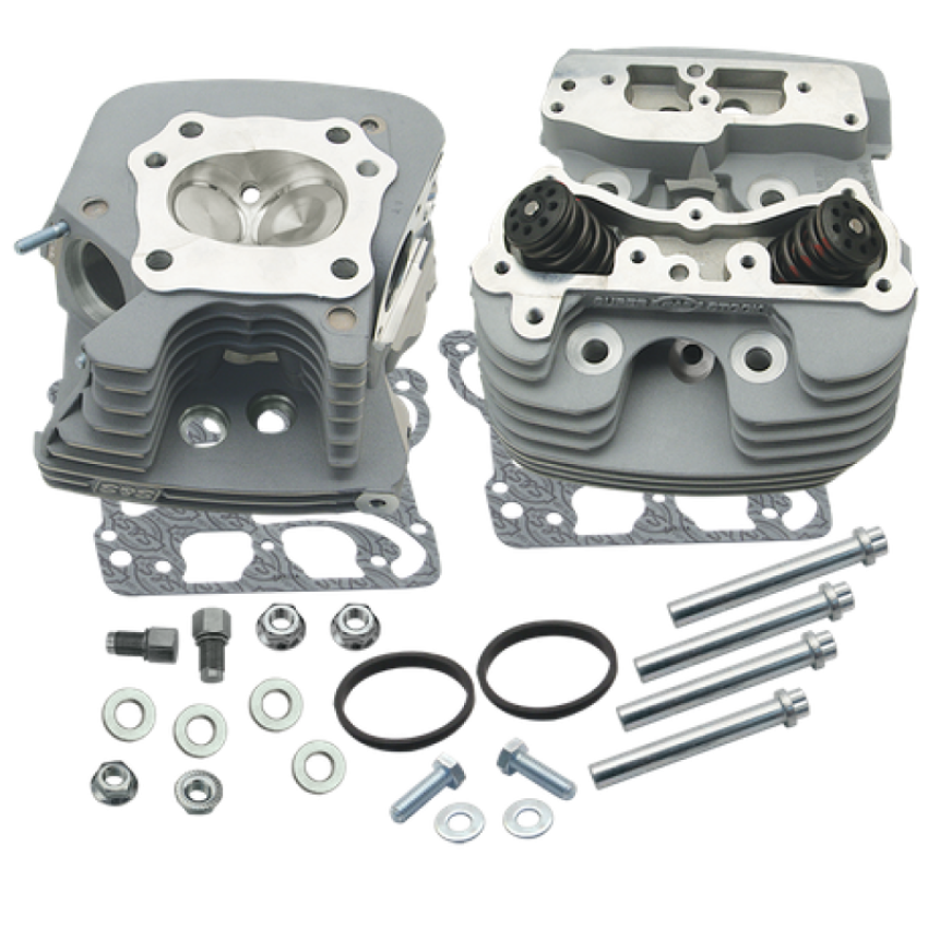 S&S Cycle 106-3255 08-16 Touring Super Stock 89cc Cylinder Head Kit - Silver