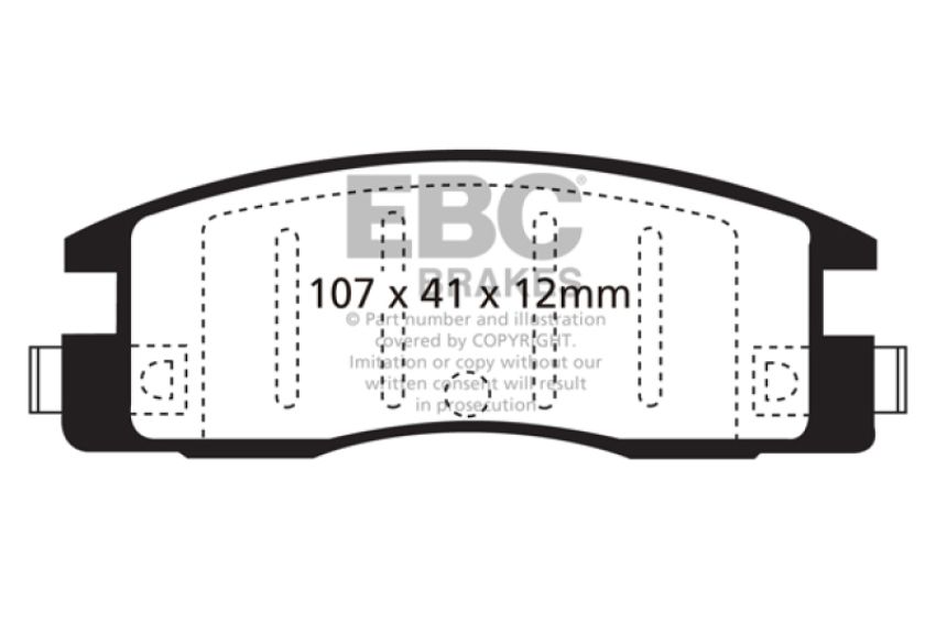 EBC Brakes UD398 Ultimax OEM Replacement Brake Pads