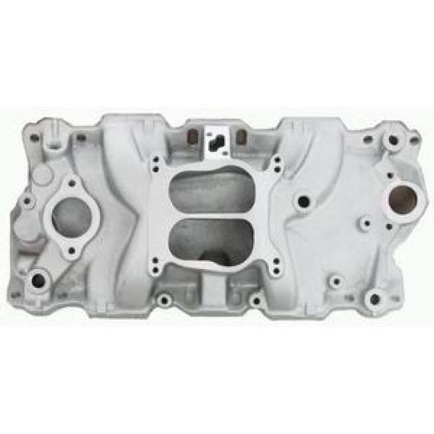 RACING POWER CO-PACKAGED RPCR1101 Aluminum Dual Plane Inta ke Manifold (Satin)