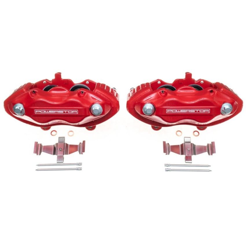 PowerStop S5086 Red Powder Coated Calipers