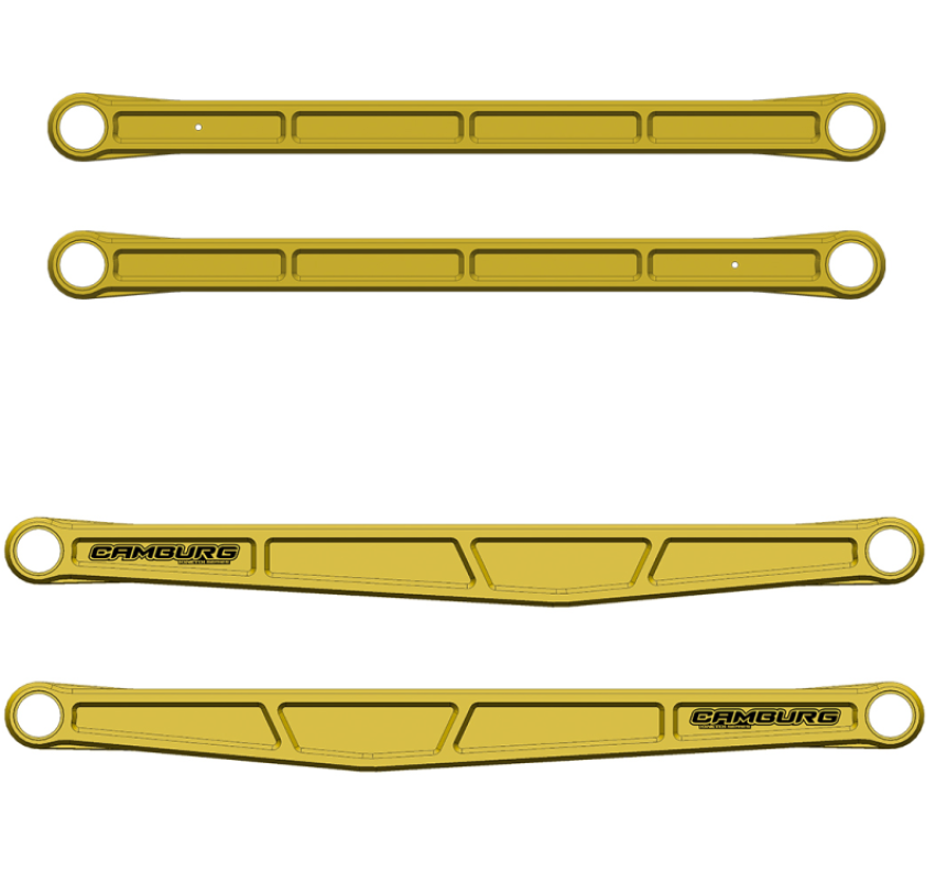 Camburg CAM-120033-GLD Ford Raptor 21-23 KINETIK Series Rear Billet Trailing Arm Kit (Gold)