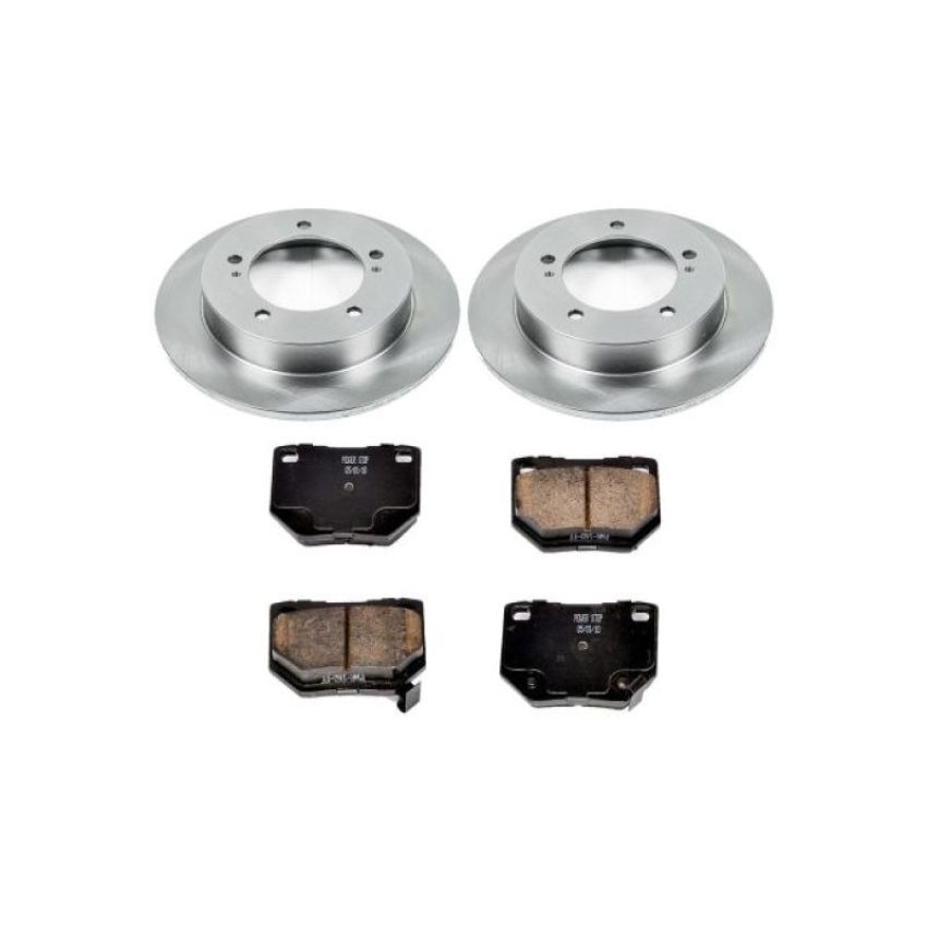 PowerStop KOE4932 OE Stock Replacement Low-Dust Ceramic Brake Pad and Rotor Kit