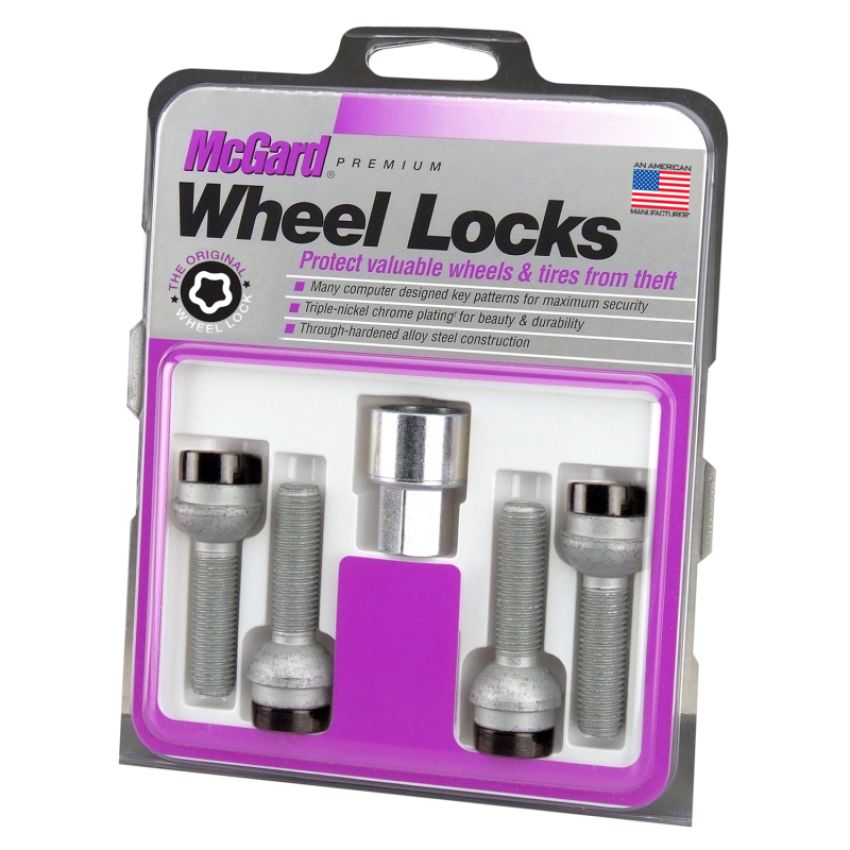 McGard (28717 MCG LOCK SET M14X1.5 BOLT RADIUS SEAT (17MM HEX)(Black))