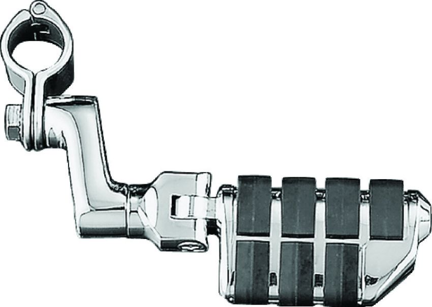 Kuryakyn 7993 Dually ISO Offset Highway Pegs With 1-1/4inch Clamp Chrome (Pair)
