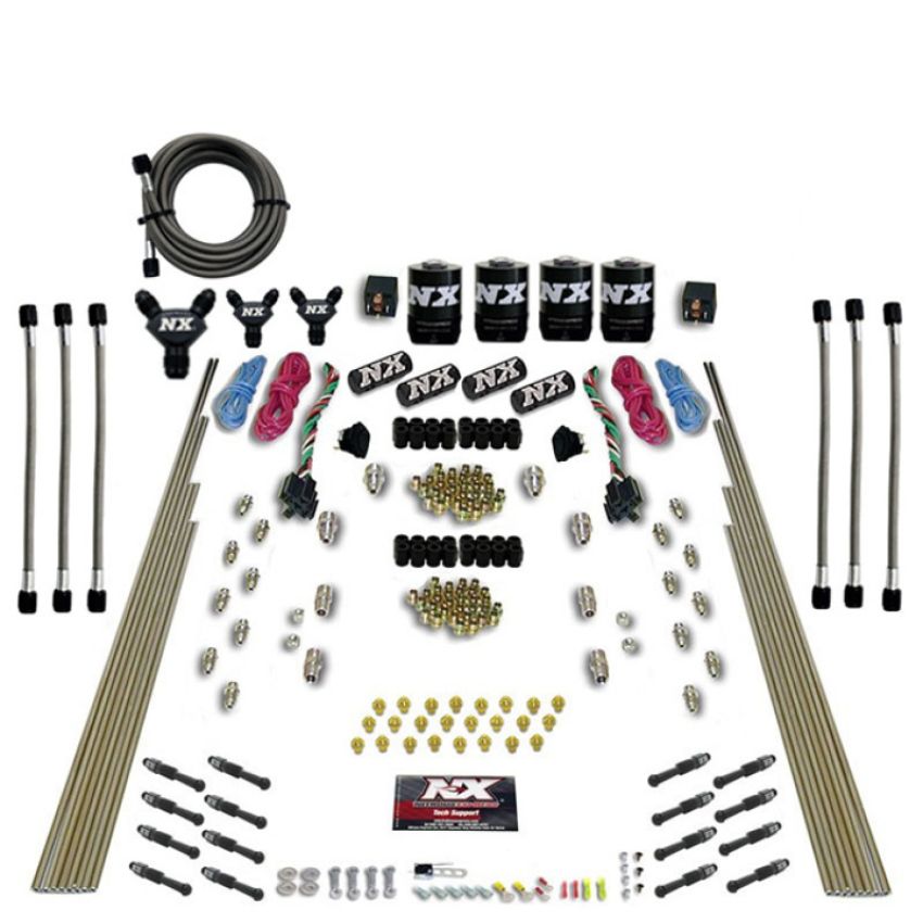 Nitrous Express 93106-00 8 CYL DRY DIRECT PORT, DUAL STAGE, 4 SOLENOIDS, WITHOUT BOTTLE (200-600HP)