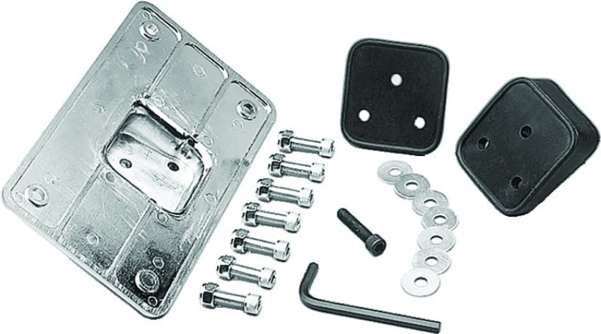 Kuryakyn 9165 Universal Laydown License Holder Chrome