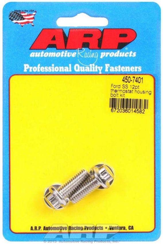 ARP ARP450-7401 S/S Thermostat Housing Bolt Kit 12pt.