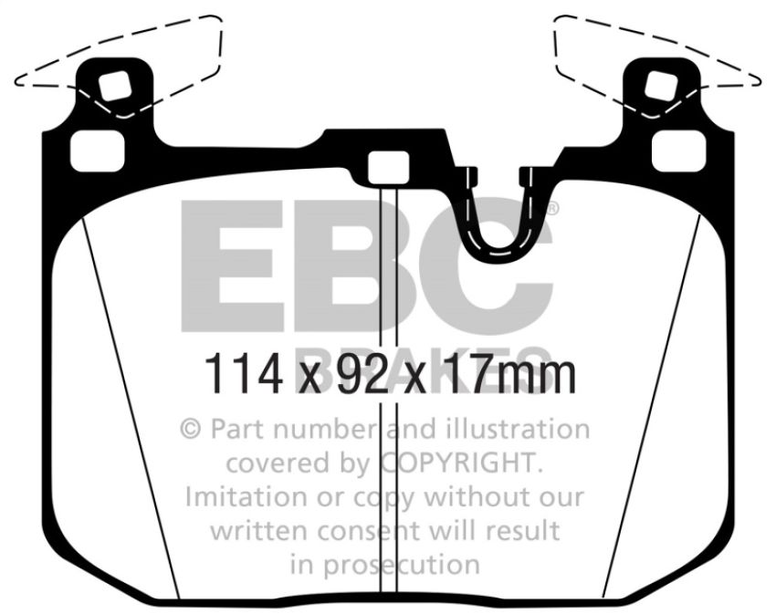 EBC Brakes DP42360R Yellowstuff Street And Track Brake Pads