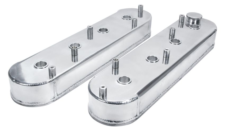 ALLSTAR PERFORMANCE ALL26211 Valve Covers LS Fab Aluminum w/ Coil Mount