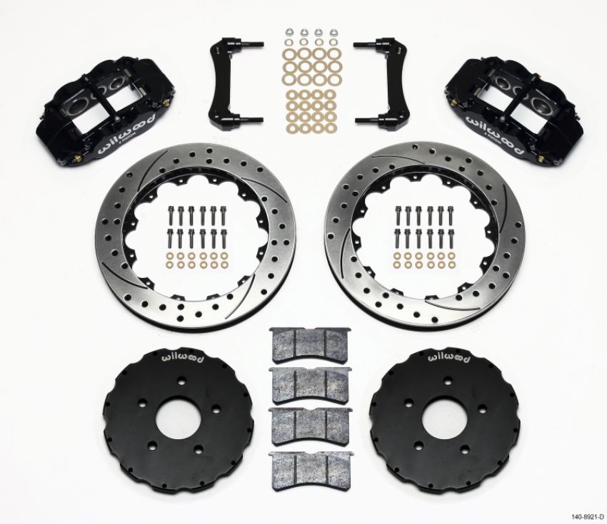 Wilwood 140-8921-D Narrow Superlite 6R Front Hat Kit 13.06in Drilled 2005-up Corvette C6