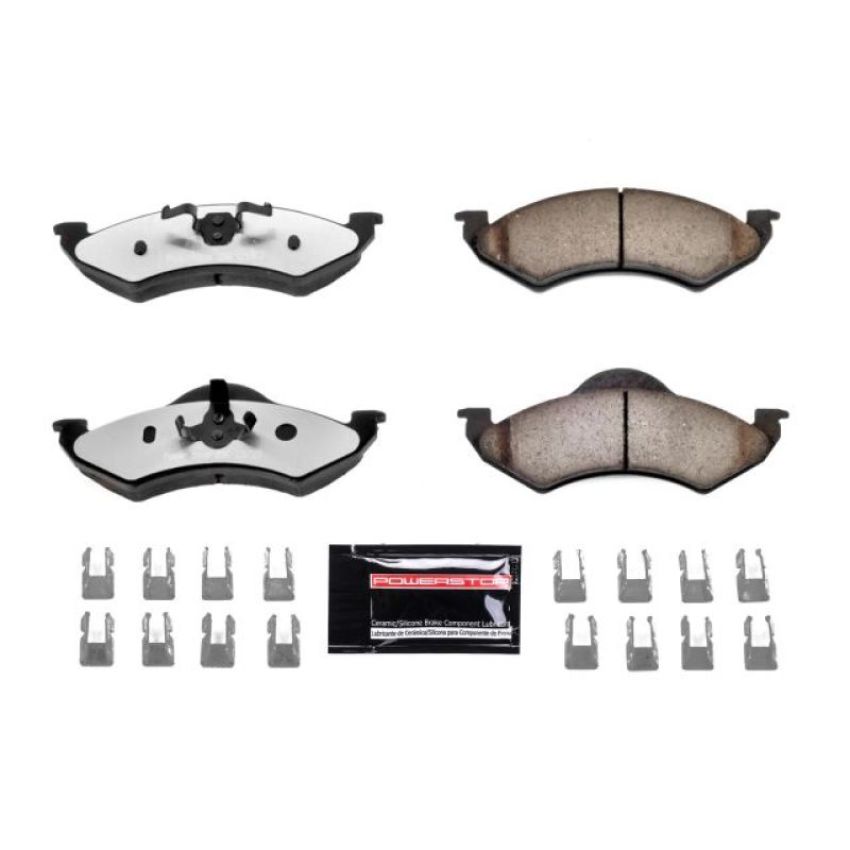 PowerStop Z36-820 PowerStop - Z36 Truck and SUV Carbon-Fiber Ceramic Brake Pads with Hardware Kit