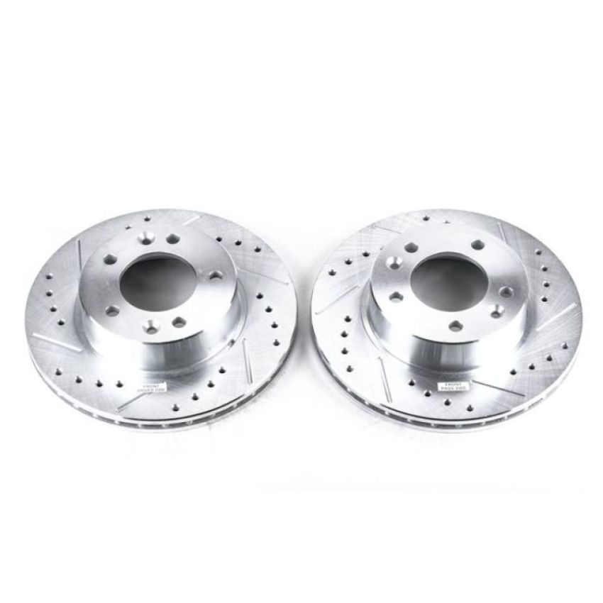 PowerStop JBR381XPR PowerStop Evolution Performance Drilled, Slotted & Plated Brake Rotor Pair