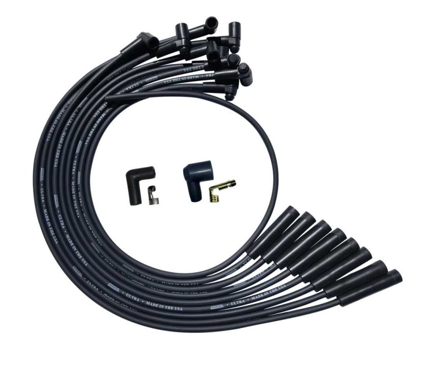 MOROSO MOR51040 Ultra Plug Wire Set BBC Over V/C Black