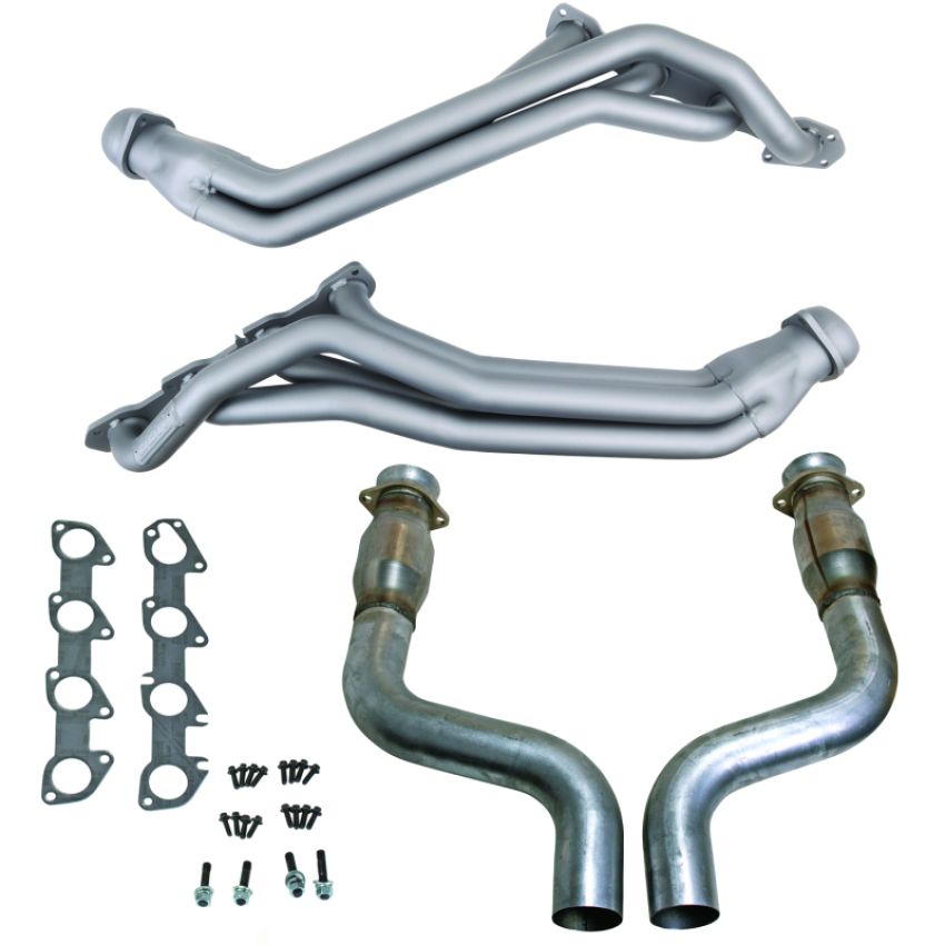 BBK 40463 09-24 Dodge Challenger/Charger 5.7L 1-3/4in Header w/High Flow Catted Mid Pipe (Ti Ceramic)