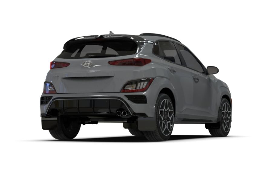 Rally Armor MF93-UR-BLK-GRY Black Mud Flap/Grey Logo