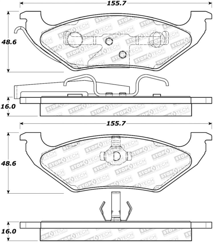 Stoptech 308.06620 Street Brake Pads