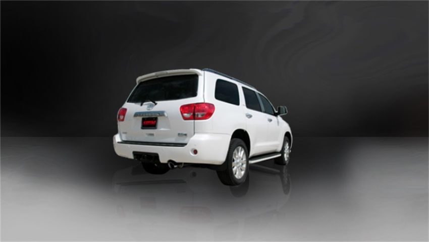 Corsa Performance 14573BLK 3.0in. Cat-Back Single Rear Exit with Single 4.0in. Black PVD Pro-Series Tip