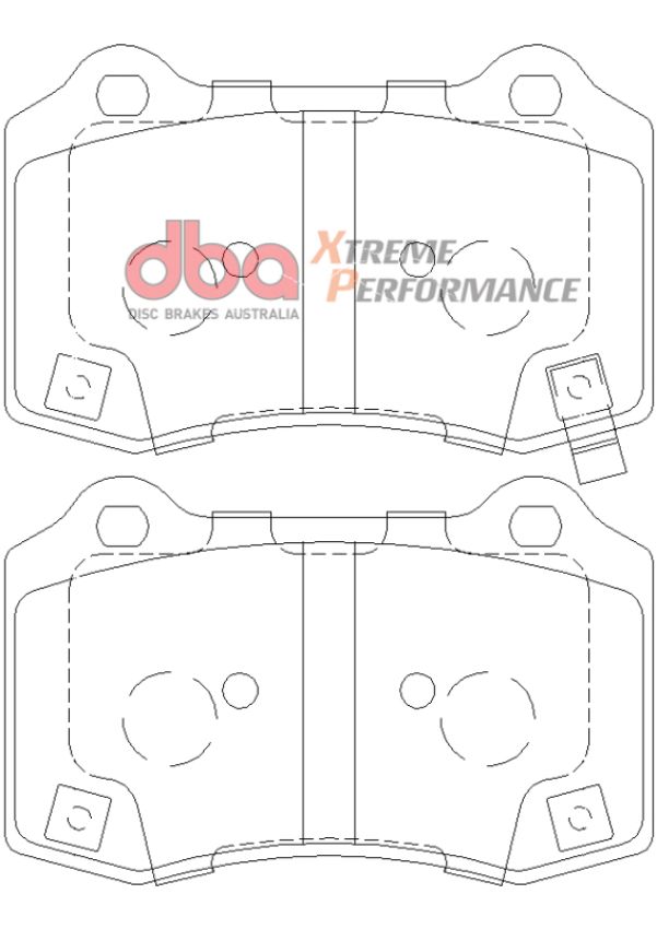 DBA DB8805XP 12-21 Jeep Grand Cherokee SRT XP Performance Rear Brake Pads