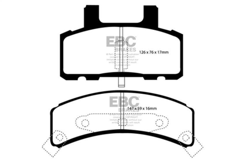 EBC Brakes DP61273 6000 Series Greenstuff Truck/SUV Brakes Disc Pads