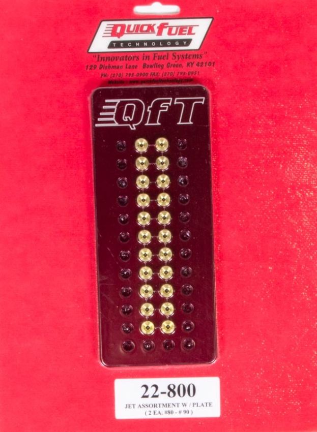 QUICK FUEL TECHNOLOGY QFT22-800 Jet Assortment Kit - #80 to #90