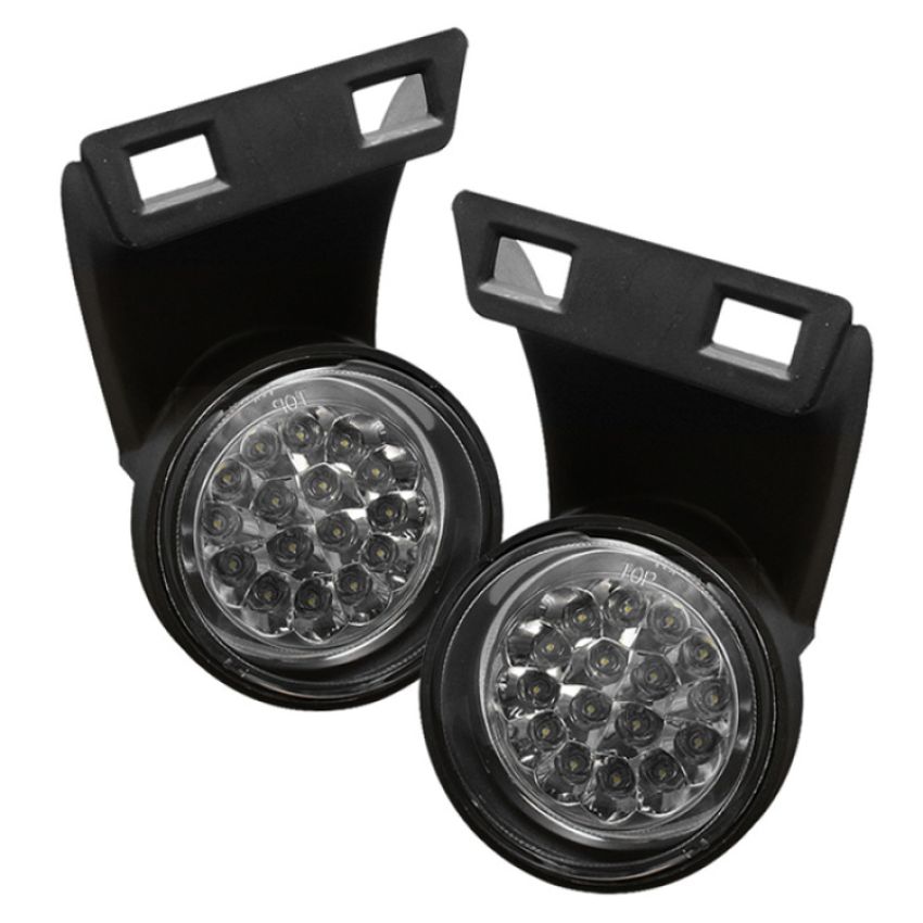 SPYDER 5015617 LED Fog Lights w/Switch - Clear