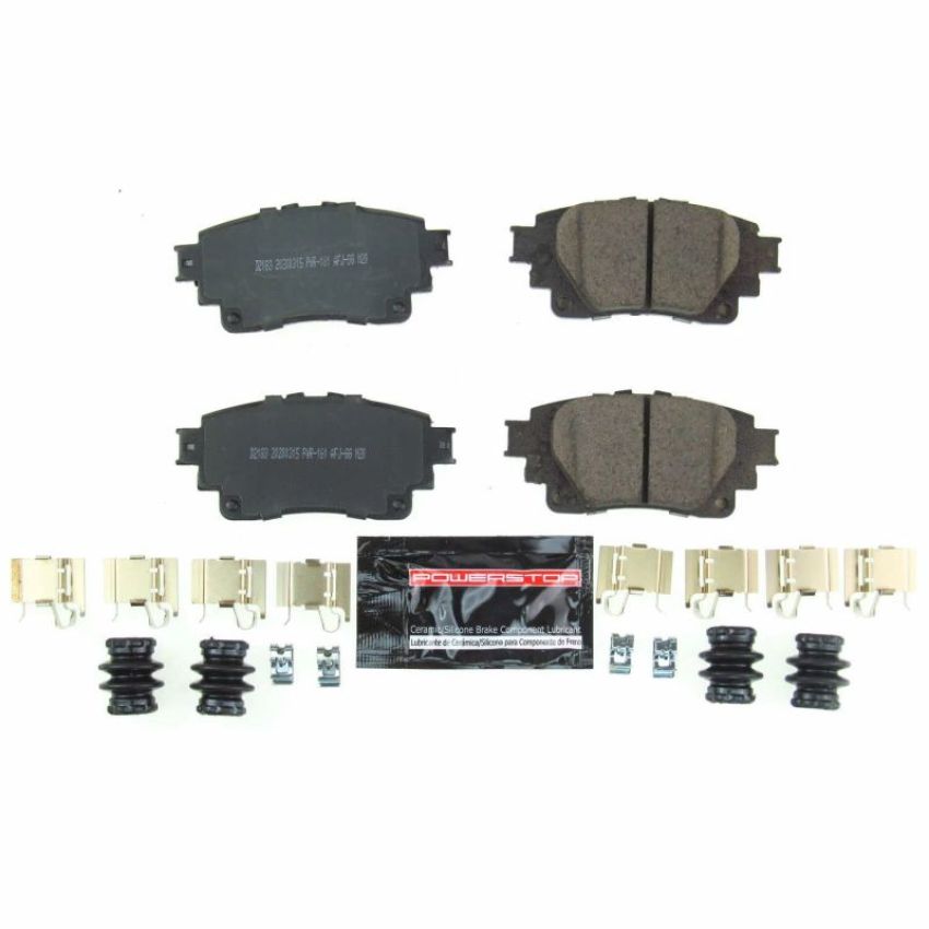 PowerStop Z23-2183 PowerStop - Z23 Daily Driver Carbon-Fiber Ceramic Brake Pads with Hardware Kit